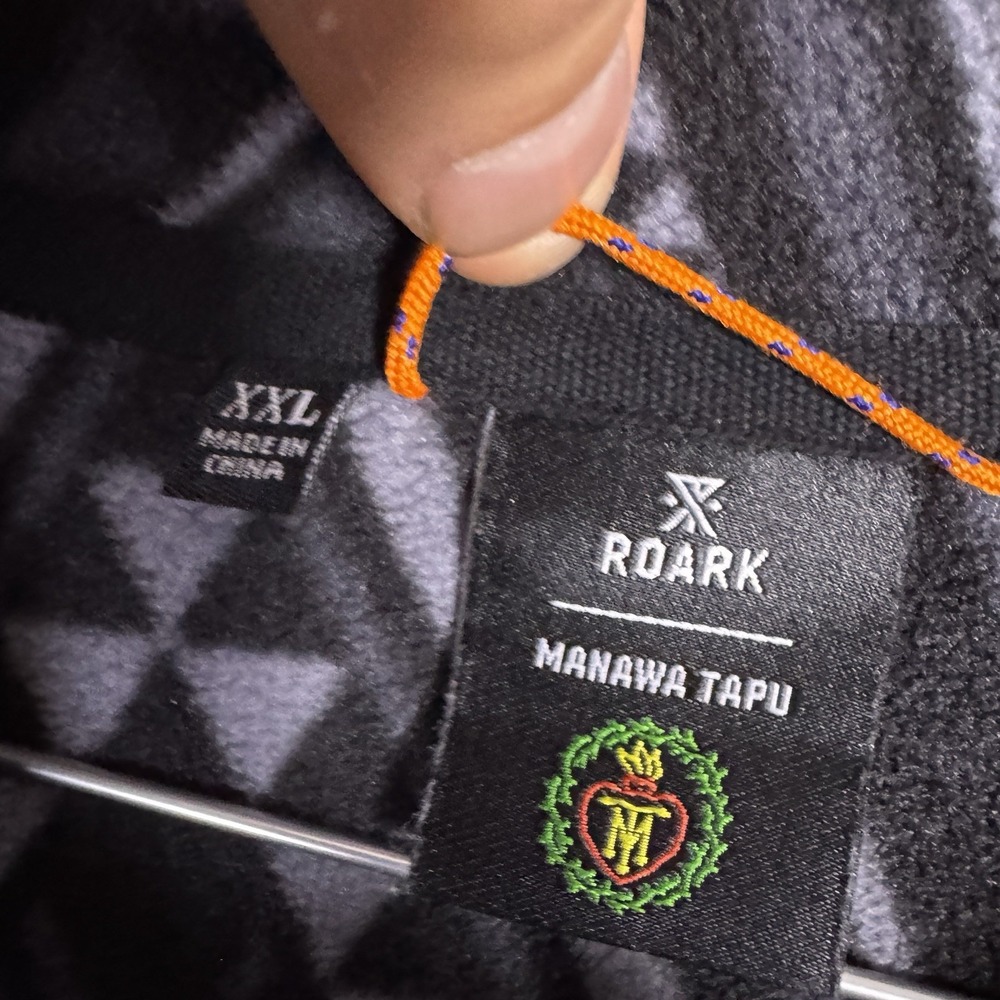 Roark Jacket Mens XXL 2XL Manawa Tapu Landfall Fleece Hunter Full Zip Aztec - Picture 5 of 11
